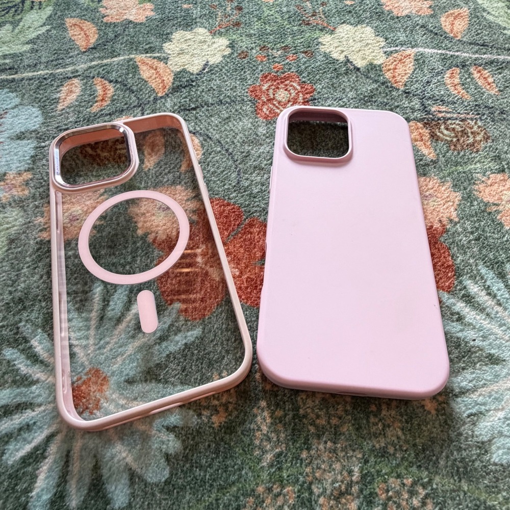 XO Poppy iPhone 16 Pro Max Case Bundle Pink‎ Silicone and Clear MagSafe 2 Pack